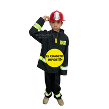 Disfraz De Bombero + Casco Y Accesorios Para Niños