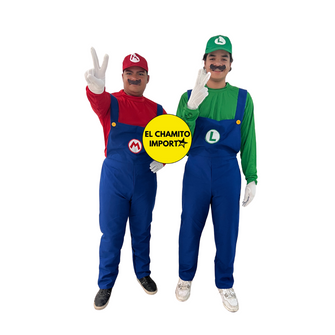 Disfraz De Mario Y Luigi (super Mario Bross) Adulto