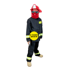 Disfraz De Bombero + Casco Y Accesorios Para Niños