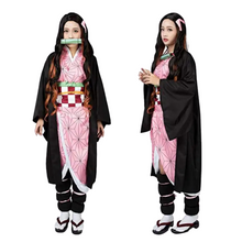 Traje Disfraz Cosplay Nezuko Kamado - Con Capa Mujer