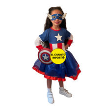 Disfraz Niña Capitan America Girl