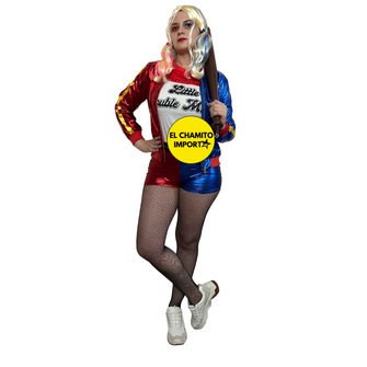 Disfraz Harley Quinn Mujer + Bate Halloween