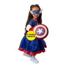 Disfraz Niña Capitan America Girl