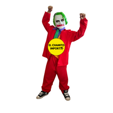 Disfraz Payaso Joker Guason Niño Halloween