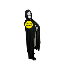 Disfraz Capa + Mascara Anonymous Hacker Halloween