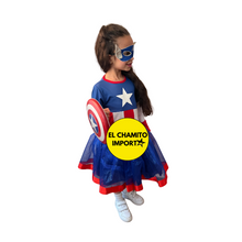 Disfraz Niña Capitan America Girl