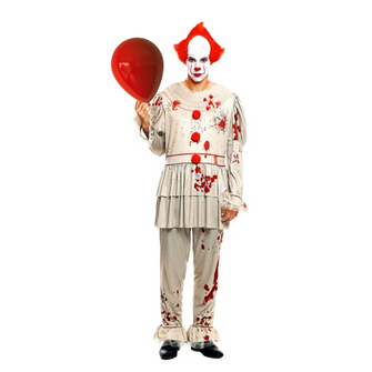 Disfraz Payaso Asesino It Pennywise Adulto+mascara Halloween