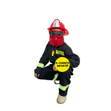 Disfraz De Bombero + Casco Y Accesorios Para Niños