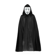 Disfraz Capa + Mascara Anonymous Hacker Halloween