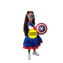 Disfraz Niña Capitan America Girl