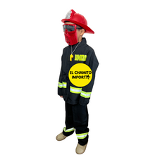 Disfraz De Bombero + Casco Y Accesorios Para Niños