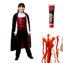 Disfraz Vampiro Clasico + Sangre Haloween Niño