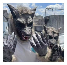 Disfraz De Lobo Capa Mascara Y Guantes Adulto