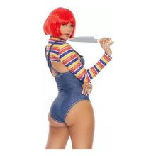 Disfraz De Chucky Sexi Body Para Mujer + Peluca Halloween