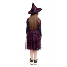 Disfraz Bruja Niña Halloween Cosplay Brujita Vestido + Gorro