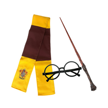 Bufanda Harry Potter Gryffindor+lentes+varita