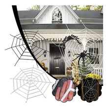 Telaraña Halloween Decoración Tela De Araña + Araña Adorno