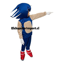 Disfraz Traje Sonic Completo Con Guantes Niños