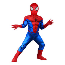 Disfraz Spiderman Niños Con Musculos Guantes Y Mascara