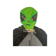 Disfraz Alien Capa + Mascara Luz Led Halloween