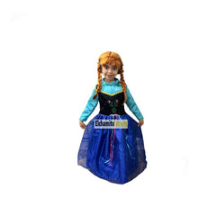 Vestido Nórdico De Princesa Anna Frozen Con Capa Disfraz