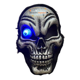 Máscara Luz Led De Halloween Muerte Calavera