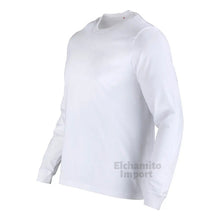 Polera Manga Larga Algodon Cuello Redondo