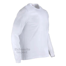 Polera Manga Larga Algodon Cuello Redondo