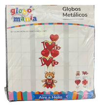 Pack Globos Figura Oso Teddy 60cm Decoración Amor