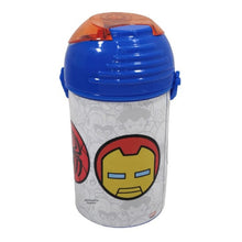 Vaso Niño Marvel Kawaii Con Boton Y Correa