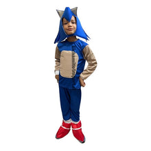 Disfraz Traje Sonic Completo Con Guantes Niños