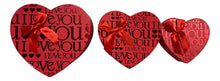 Set 3 Cajas De Regalo Forma De Corazón