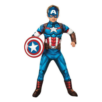 Disfraz Oficial De Capitan America Marvel Avengers Niño