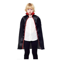 Capa Vampiro Niño Halloween 90cm  + Sangre Falsa Vampiro